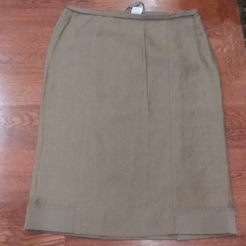 Alberta Ferretti tobacco skirt